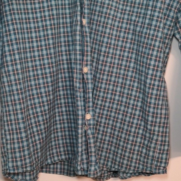 Men's Carhartt Blue Plaid Button Down Collared Long Sleeve Shirt Size Large - Picture 5 of 13